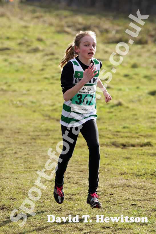 Under-13 girls 367 green, NEHL, Wrekenton.